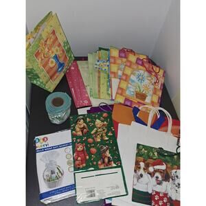 Lot of Holiday Gift Bags